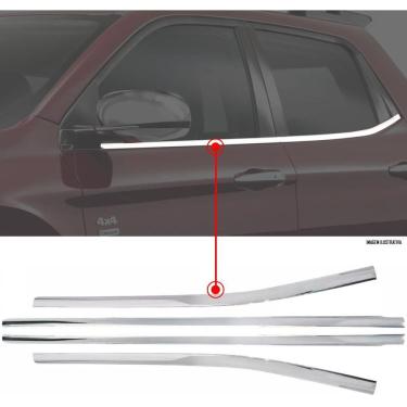 Imagem de Jogo Friso Cromado Pestana Janela Portas Fiat Toro