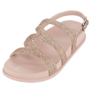 Imagem de Sandalia Feminina Glitter Conforto Zaxy Shine 18889