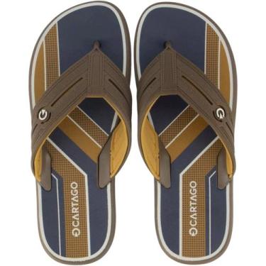 Imagem de Chinelo De Dedo Cartago Palermo Masculino, Marrom, 41
