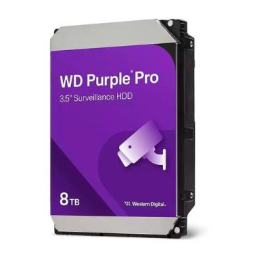 Imagem de Hd interno 8tb western digital purple pro surveillance sata iii 256mb 