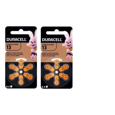 Imagem de Pilha 13 Duracell P/Aparelho Auditivo Longa Duração C/12 Un
