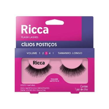 Imagem de Cílios Postiços Vol 3 Longo Volume Artístico - Ricca