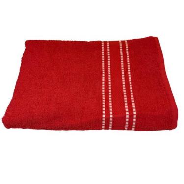 Imagem de Toalha de Banho Linea Felpuda Macia 62x120 Camesa, Vermelho