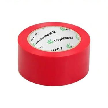 Imagem de Fita Adesiva De Demarcação Cor Vermelha Medidas 50MM X 30M Marca Carbo