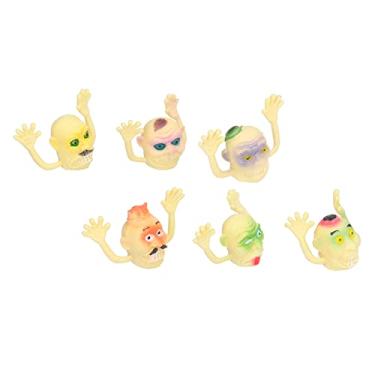 Imagem de Mini fantoches de dedo, fantoches de dedo interativos de monstros de Halloween para presente de festa infantil