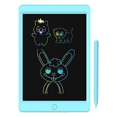 Imagem de Kiboule LCD Writing Tablet 10,5 "Doodle Drawing Pad Placa colorida escrita à mão com caneta magnética para crianças pequenas Office Brinquedos educativos e de aprendizagem para crianças de 3 a 6 anos.