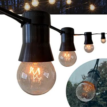 Imagem de Varal de Luzes 10m Cordão de Iluminação 10mts Gambiarra Festão prova dagua 10 metros externo Sem Lâmpadas