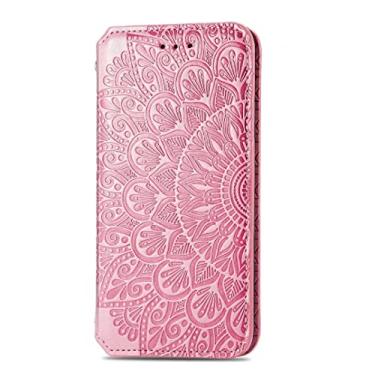 Imagem de BoerHang Capa para Huawei Nova 10, capa de couro tipo carteira flip com slot para cartão, couro PU premium, capa de telefone com suporte para Huawei Nova 10.(rosa)