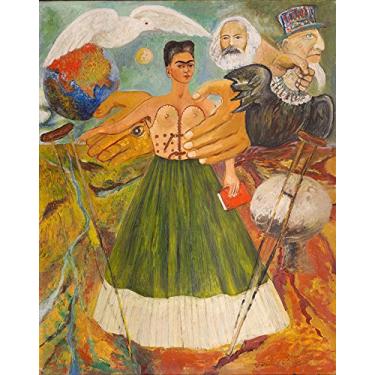 Imagem de O Marxismo dará Saúde aos Doentes Crença Utópica Política Pintura de Frida Kahlo na Tela em Vários Tamanhos (53 cm X 42 cm tamanho da imagem)