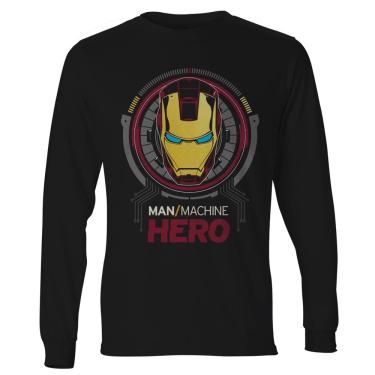 Imagem de Camiseta masculina manga longa Homem de Ferro Iron Man Preta Live Comics