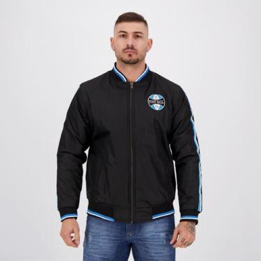 Imagem de Jaqueta Grêmio Bomber Vintage Preta - Natural Cotton