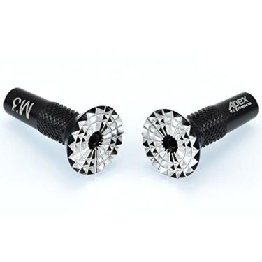 Imagem de Apex RC Products — Pontas de Gimbal Transmissor de Alumínio Preto Futaba/Spektrum DX6 DX6i DX7S DX8 DX9 / Taranis X9DRC #1712