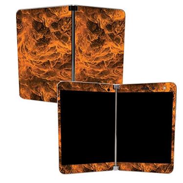 Imagem de MIGHTY SKINS Skin para Microsoft Surface Duo – Burning Up | Capa protetora, durável e exclusiva de decalque de vinil | Fácil de aplicar, remover e mudar estilos | Feito nos EUA (MISURDUO-Burning Up)