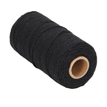 Imagem de Cabo de macramê, corda de macramê macia e durável, usos largos e grossos, três cores disponíveis para artesanato de borla para decoração de casa