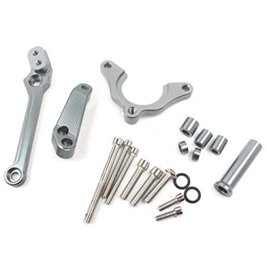 Imagem de FINMOKAL Para KAWASAKI Z900 2017-2019 Kit de montagem de suporte CNC estabilizador de amortecedor de direção