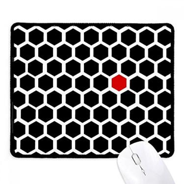 Imagem de Hexagon Line Art Grain Ilustration Pattern Mousepad Tapete de borracha para jogos