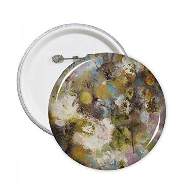 Imagem de August Lotus XJJ Pintura a óleo Pinos Redondo Emblema Decoração Roupas 5 peças Presente