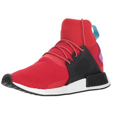 Imagem de adidas Originals Tênis de corrida masculino de inverno NMD_xr1, Escarlate/preto/roxo choque, 8.5