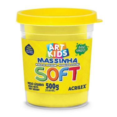 Imagem de Massa de modelar Soft 500g Amarelo Limão 102 Acrilex