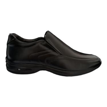 Imagem de Jota Pe, Sapato Masculino Casual Jota Pe 3D Vision em Couro Cor:Preto;Tamanho:43