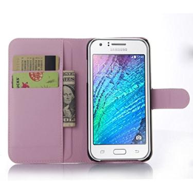 Imagem de Capa para Samsung Galaxy J5 (modelo 2016) â€“ Capa carteira flip de couro PU de para Galaxy J5 (modelo 2016), capa de proteção de telefone estilo empresarial, capa com [compartimentos