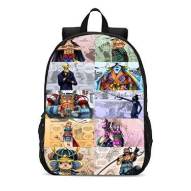 Imagem de Mochila Escolar Infanto Juvenil Anime One Piece Bando Do Chapéu de Palha Novidades 0268-Unissex