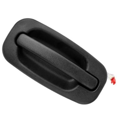 Imagem de Maçaneta lateral esquerda para substituição da porta do lado do motorista da NPAUTO para Escalade Silverado 1500 2500 HD Suburban Tahoe Yukon Sierra, preta, 80579