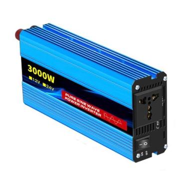 Imagem de 24v to 220v,3000W carro montado DC para inversor de energia AC DC 12V 24V para AC 220V inversor de energia com display LED adequado para TVs de carro e computadores