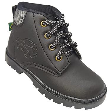 Imagem de Bota Botinha Infantil Gibizinho Masculina Baby Coturno Preto Cor:Preto;Tamanho:25;Gênero:Homem
