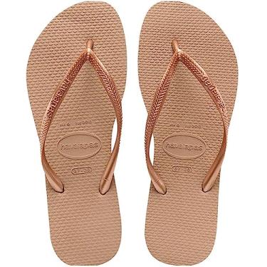 Imagem de Havaianas, Chinelo Slim, Feminino, Rose Gold ,45/46