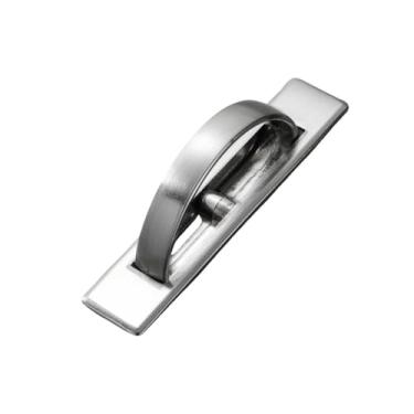 Imagem de Maçanetas de porta em liga de zinco, tampa embutida de puxar, maçaneta de chão, maçaneta de móveis preta e prateada, liga de alumínio sr