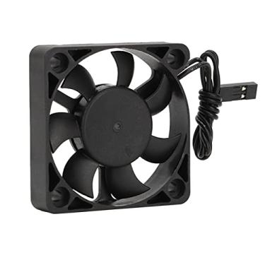 Imagem de WBTY Ventilador de resfriamento RC plástico leve velocidade rápida RC Motor Cooler para 1/10 Traxxas 7,4V preto (50 * 50 mm)