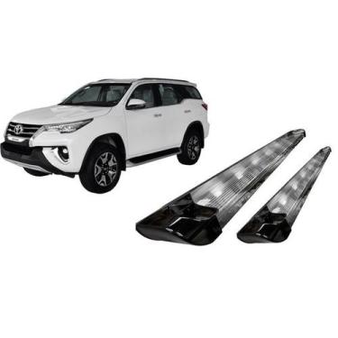 Imagem de Estribo Personalizado Ponteira Preto Brilhante Cromado SW4 2016 2020 -