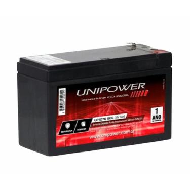 Imagem de Bateria Selada Unicoba Unipower 12V 7,0Ah - UP1270 SEG PARA NOBREAKS, 