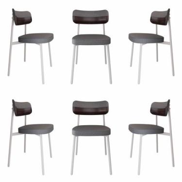 Imagem de Cadeira Alloa Fixa com 4 Pés 50 X 44,7 X 83,8 Cm com 6 Unidades - Meta
