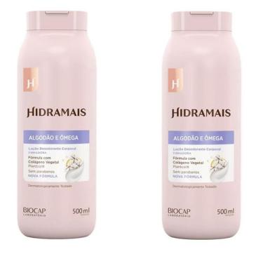 Imagem de kit 2 Creme Loção Corporal Hidramais Algodão e Ômega 500ml