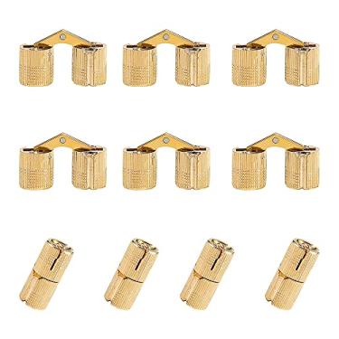 Imagem de Dobradiças invisíveis de latão para móveis ocultas, dobradiças ocultas, ângulo de abertura de 180 graus para caixa de joias faça-você-mesmo, artesanato à mão (12 mm)
