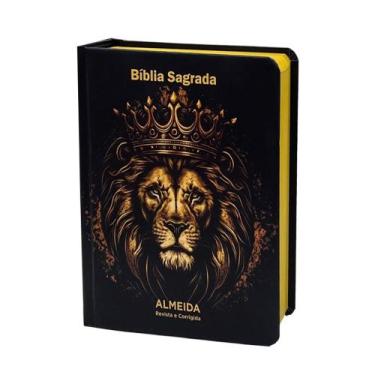 Imagem de Biblia Sagrada Com Harpa - Leão Coroa - REI DAS BIBLIAS