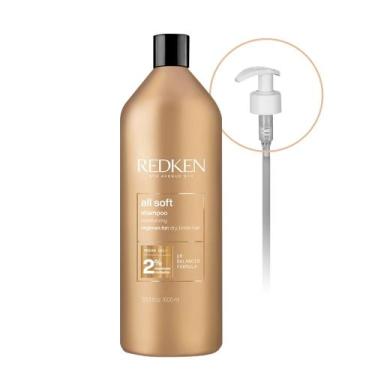Imagem de Kit Redken All Soft Shampoo e Válvula Pump (2 produtos)