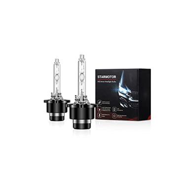 Imagem de Starmotor Lâmpadas de farol Xenon HID D4S, 6000K diamante branco, 35W, farol alto e baixo, 42402 66440 42402XV D4R de reposição, design à prova d'água, para carro de 12V, pacote com 2 (6000K, D4S)