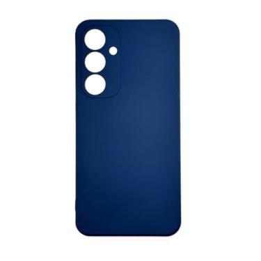 Imagem de Capinha Capa Compativel com Samsung Galaxy S24 FE Silicone Macia Veludo Forro Interno Premium Com Proteção De Câmera Azul Marinho