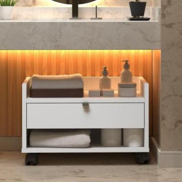 Imagem de Gabinete Banheiro Safira Branco - Mais de Casa