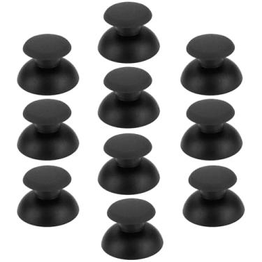 Imagem de The Lord of the Tools 10 peças de tampa basculante de orifício pequeno joystick para controle de jogo capa de joystick de orifício pequeno compatível com PS1 PS2 preto