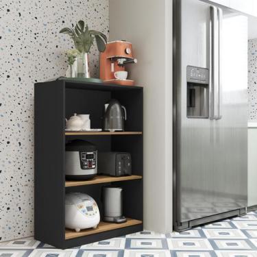 Imagem de Armário Organizador Multiuso para cozinha 2 prateleiras 3 nichos Star.