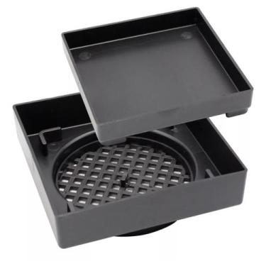 Imagem de KIT 6 Ralo Inteligente 10x10 Oculto Piso/ Porcelanato Varias Cores - D