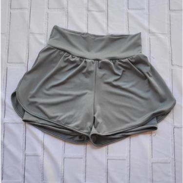 Imagem de Short Duplo Fitness Academia Feminino Short Treino Caminhada Ginastica