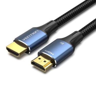 Imagem de Cabo HDMI 2.1 8K 60Hz 4K 120Hz Blindado Banhado Ouro 3 Metro - VENTION