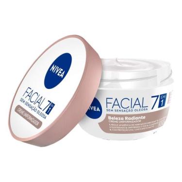 Imagem de Kit c/ 6 Nivea Hidratante Facial 7 Em 1 Beleza Radiante 100g