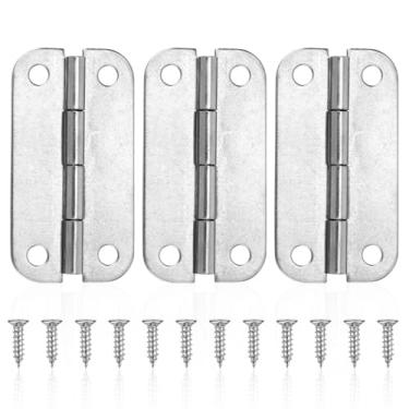 Imagem de 3 peças de reposição de dobradiça térmica para Igloo, peças de substituição de dobradiças de refrigerador de aço inoxidável 304 com parafusos compatíveis com caixas de gelo estilo iglu