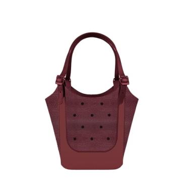 Imagem de Bolsa de praia nova 2025, bolsa de praia grande à prova d'água, adequada para barcos de piscina, esportes, sacolas de viagem laváveis ao ar livre, Vermelho profundo